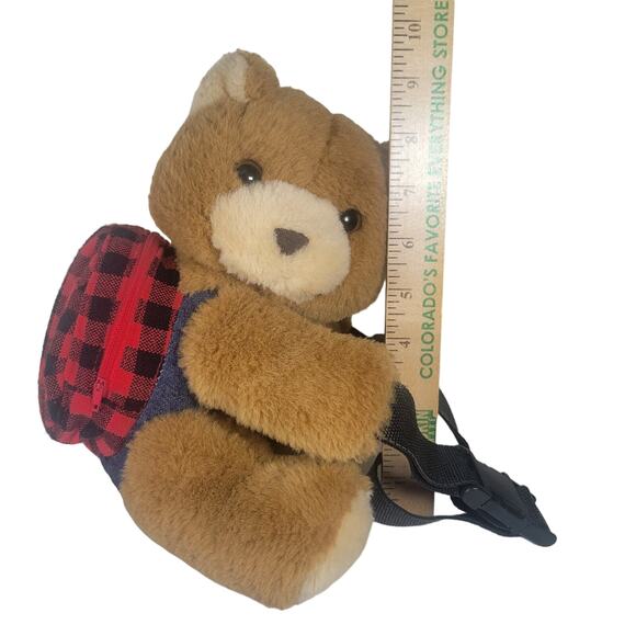 1986 Teddy Bear Plush Belt Shoulder Bag Fanny Pack Collectible Musical Wind-Up - Picture 14 of 15